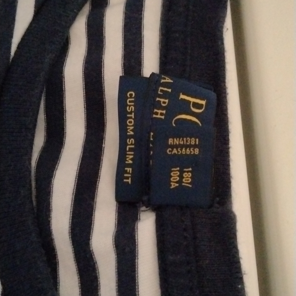 Polo Ralph Lauren Custom Slim Fit Tee Shirt Sz. LG Blue Label - Picture 4 of 9